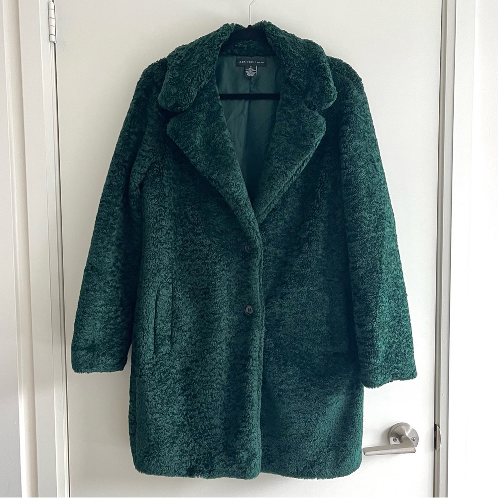 Green Teddy Coat
